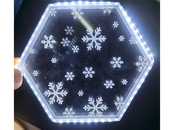亚克力内雕雪花